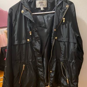 Super cute trendy outer edge jacket